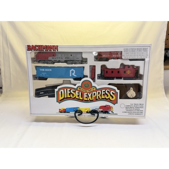 Bachmann Other - Bachmann Electric Train Set HO Scale Diesel Express #00091 - *New Open Box*